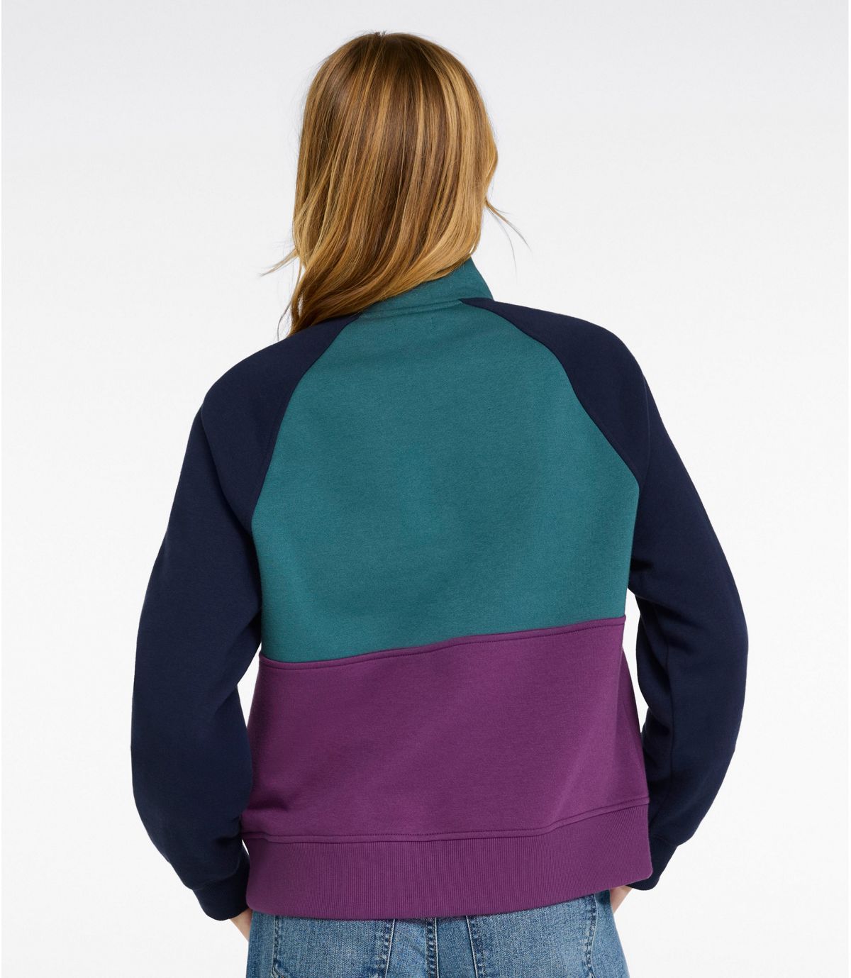 Women's Mountain Classic Sweatshirt, Half-Zip Colorblock - US 0942