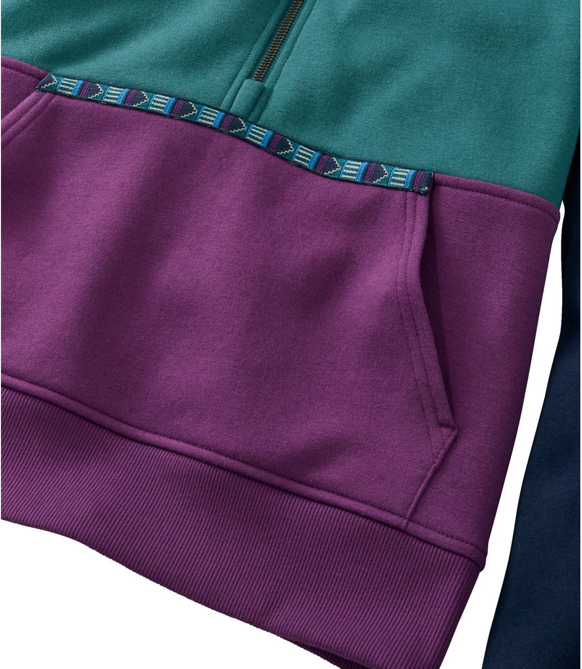 Women's Mountain Classic Sweatshirt, Half-Zip Colorblock - US 0942