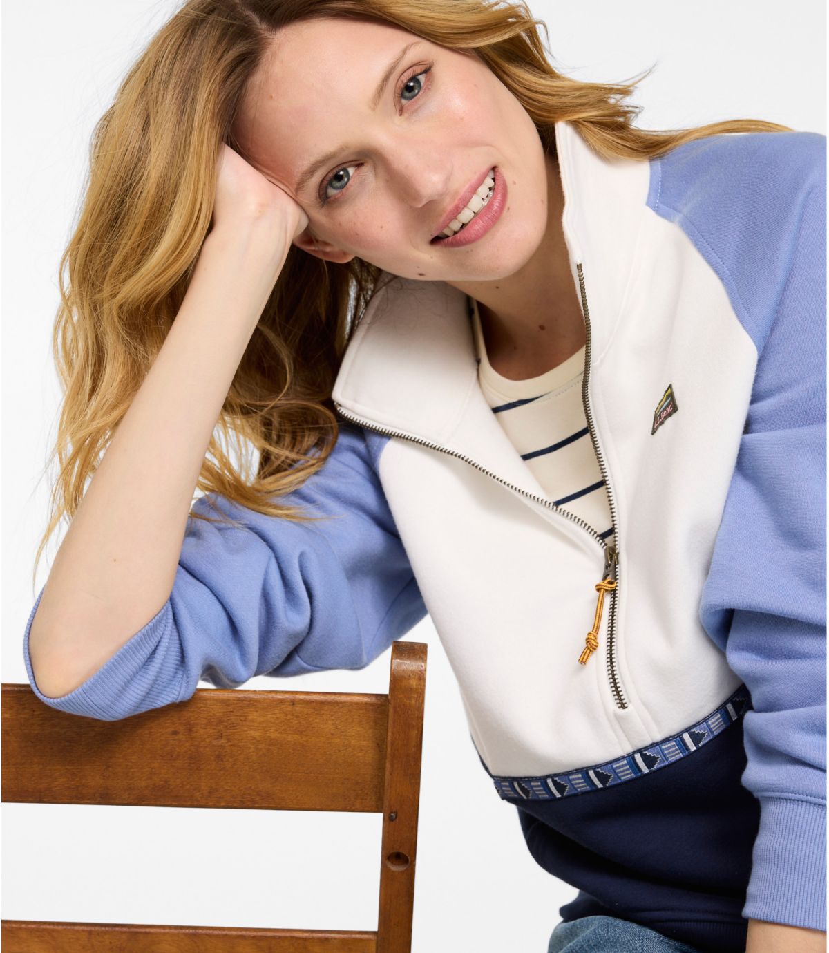 Women's Mountain Classic Sweatshirt, Half-Zip Colorblock - US 0942
