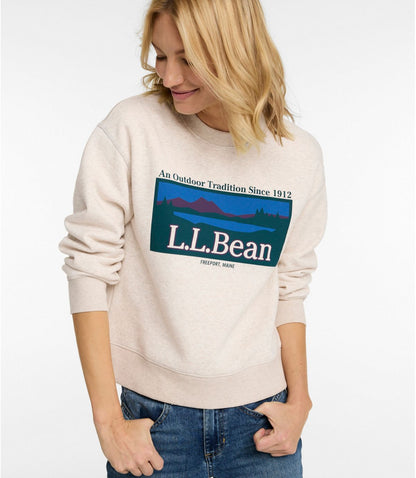 Women's Mountain Classic Sweatshirt, Crewneck Logo - US 9215
