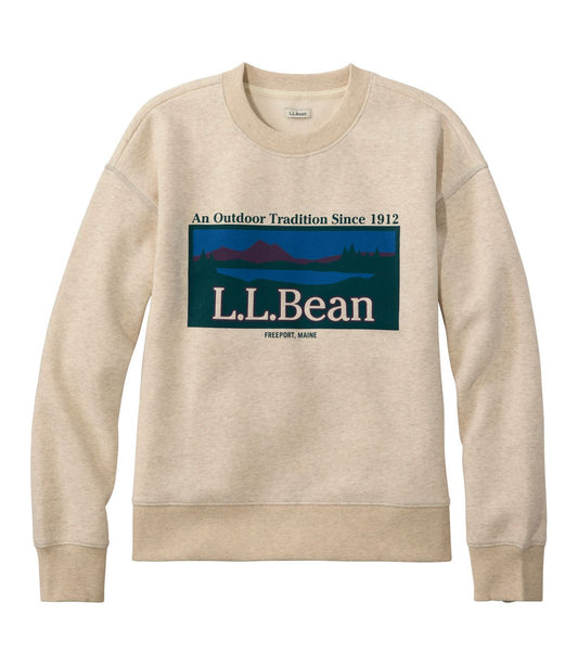 Women's Mountain Classic Sweatshirt, Crewneck Logo - US 7714