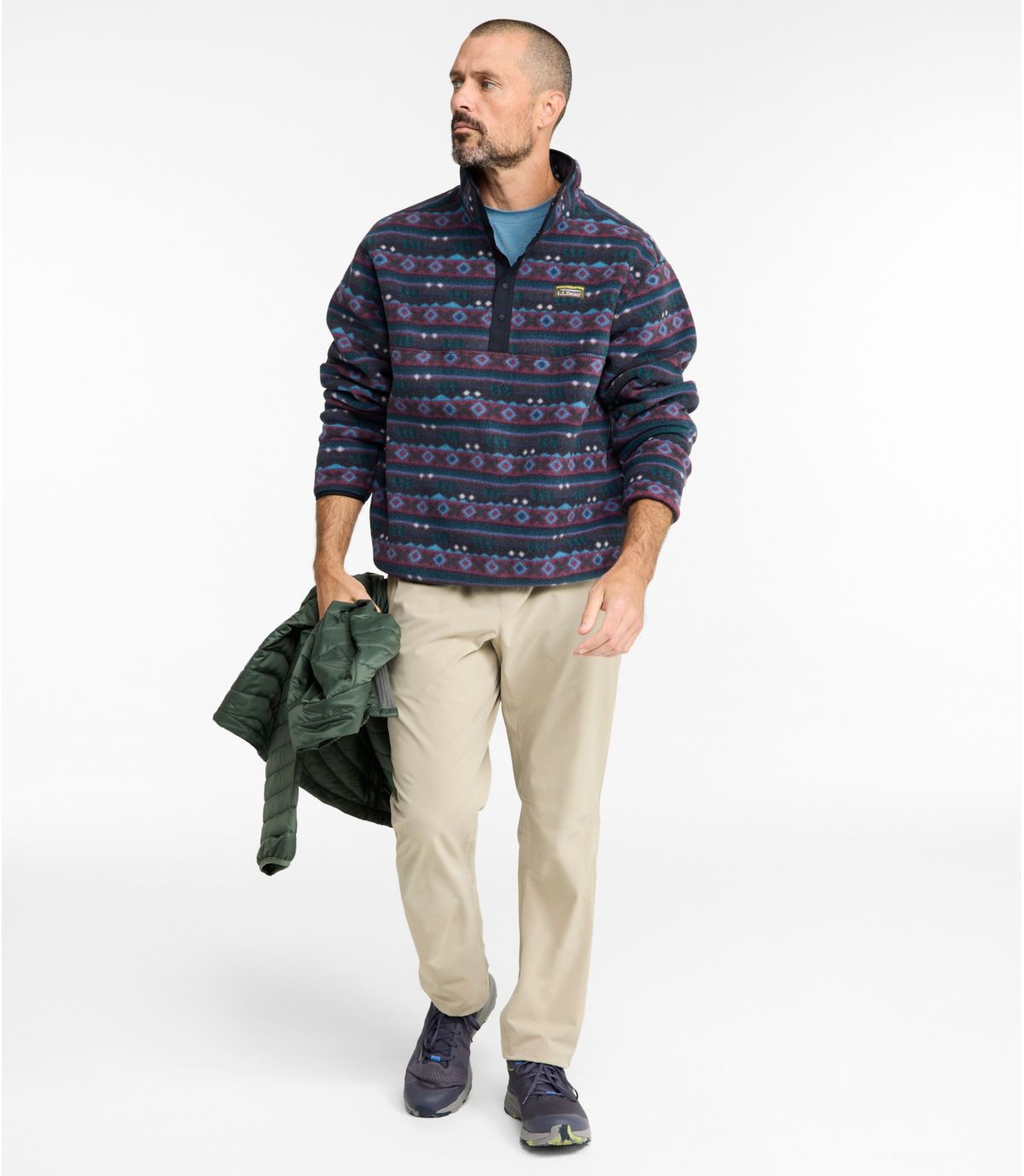 Men's Mountain Classic Fleece Pullover, Print - US 8351