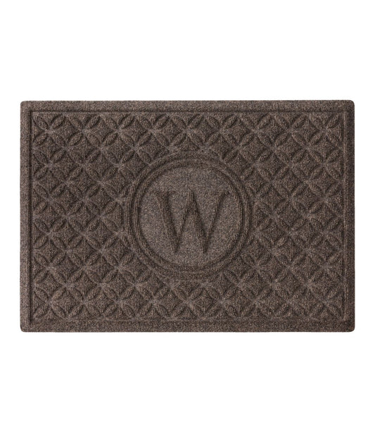 Heavyweight Recycled Waterhog Doormat, Geometric Rings, Personalized - US 5664