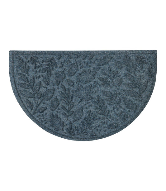Everyspace Recycled Waterhog Doormat, Half Round, Foliage - US 4964