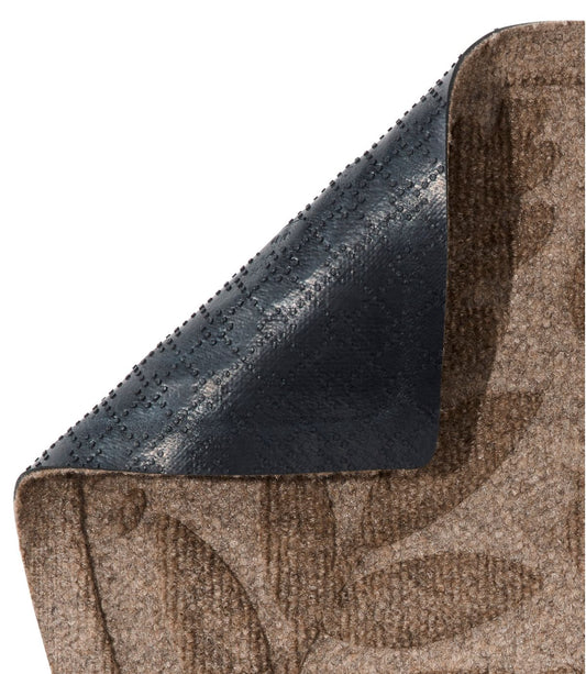 Everyspace Recycled Waterhog Doormat, Half Round, Foliage - US 4964