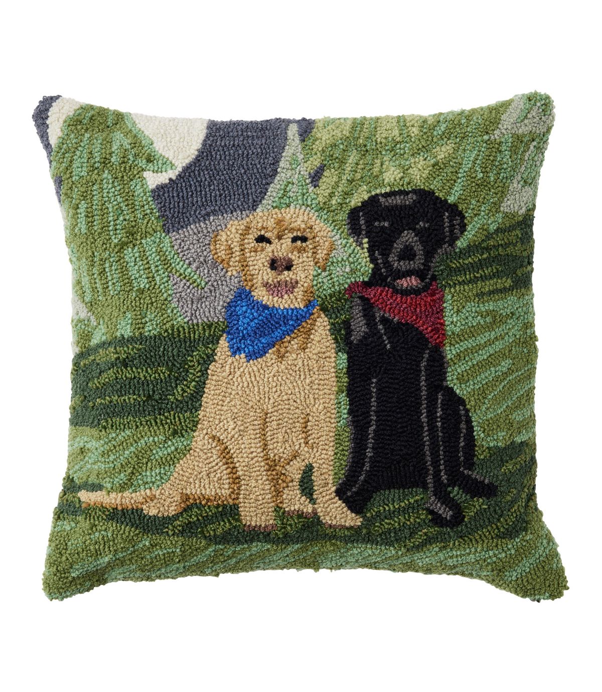 Indoor/Outdoor Hooked Pillow, Moonlighting Labs, 18" x 18" - US 5101