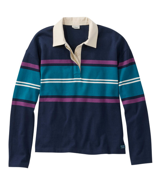 Women's Mountain Classic Rugby, Long-Sleeve Multi-Stripe - US 2700