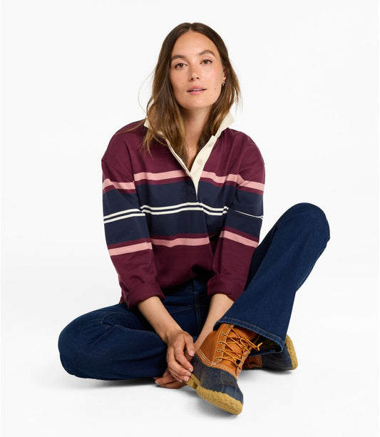 Women's Mountain Classic Rugby, Long-Sleeve Multi-Stripe - US 2700