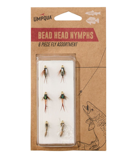 Umpqua Beadhead Nymph Assortment, 6 flies - US 4912
