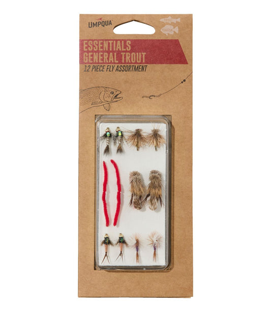 Umpqua Essentials Trout Fly Assortment, 12 flies - US 6984