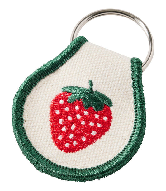 Embroidered Patch Charm, Strawberry - US 1221